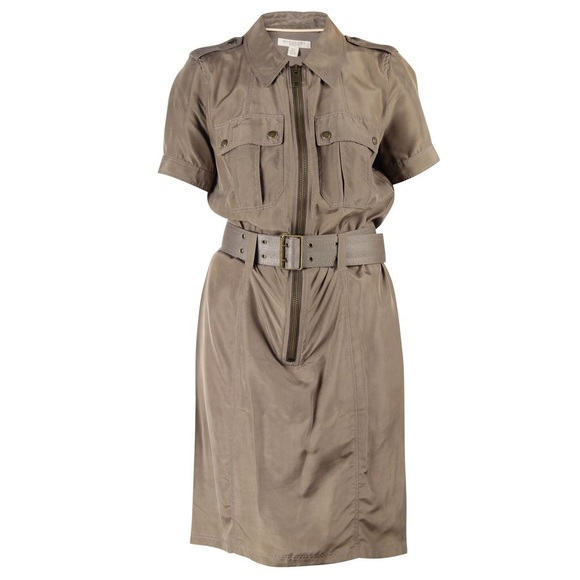 Burberry Belted Zip- Up Dress - Picture 1 of 8